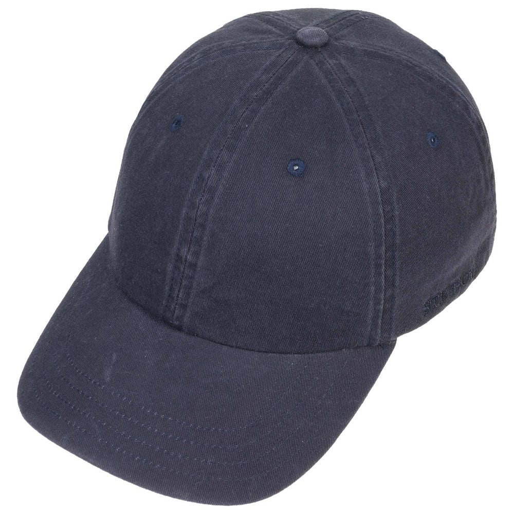 Stetson Baseball Cap Cotton - Ensfarvet Navy - Baseball Cap fra Stetson hos The Prince Webshop