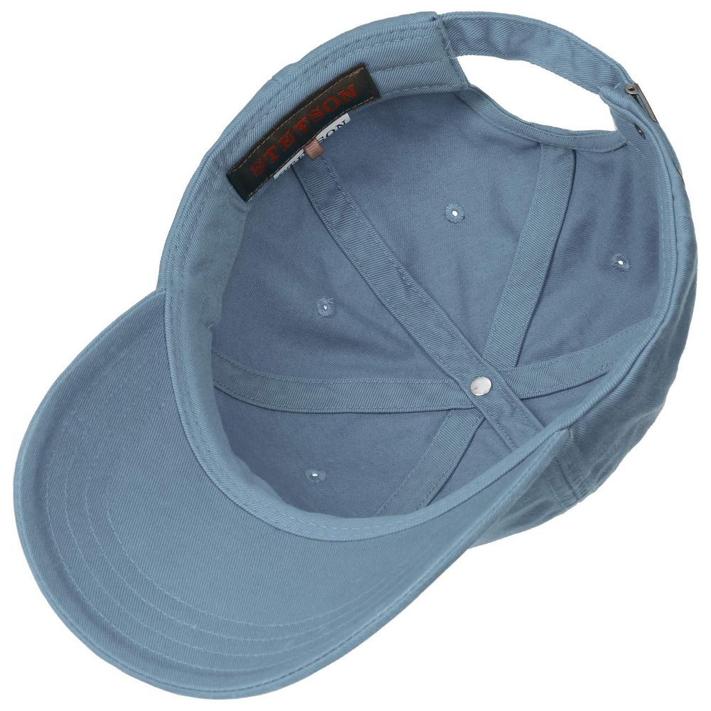 Stetson Baseball Cap Cotton - Plain Sky Blue - Baseball Cap from Stetson at The Prince Webshop