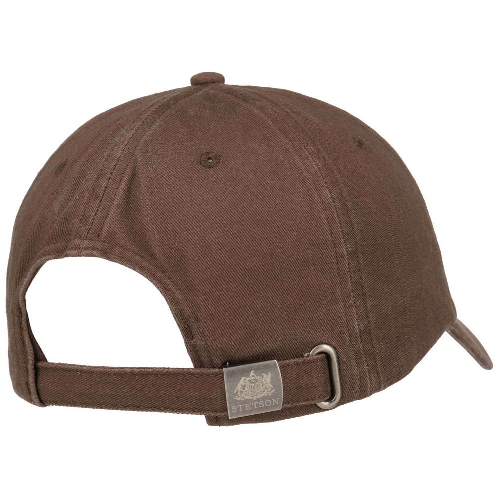 Stetson Baseball Cap Cotton - Ensfarvet Brun - Baseball Cap fra Stetson hos The Prince Webshop