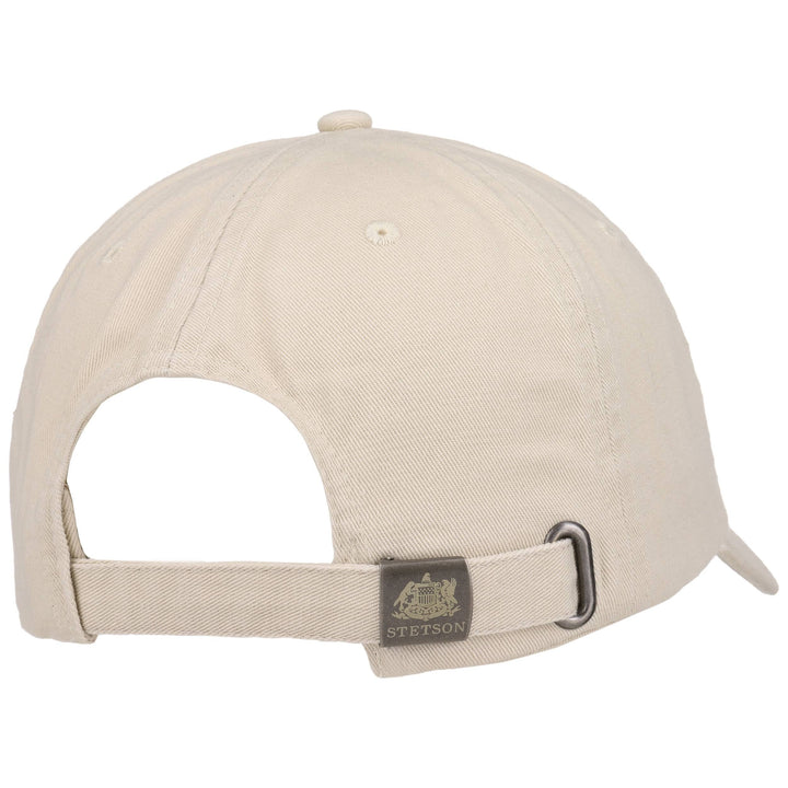 Stetson Baseball Cap Cotton - Ensfarvet Beige (Lys) - Baseball Cap fra Stetson hos The Prince Webshop
