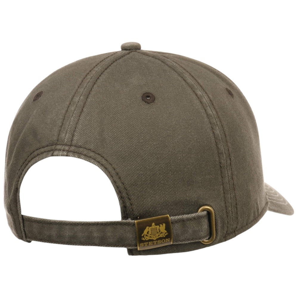 Stetson Baseball Cap Chino Twill Olive - Baseball Cap from Stetson at The Prince Webshop
