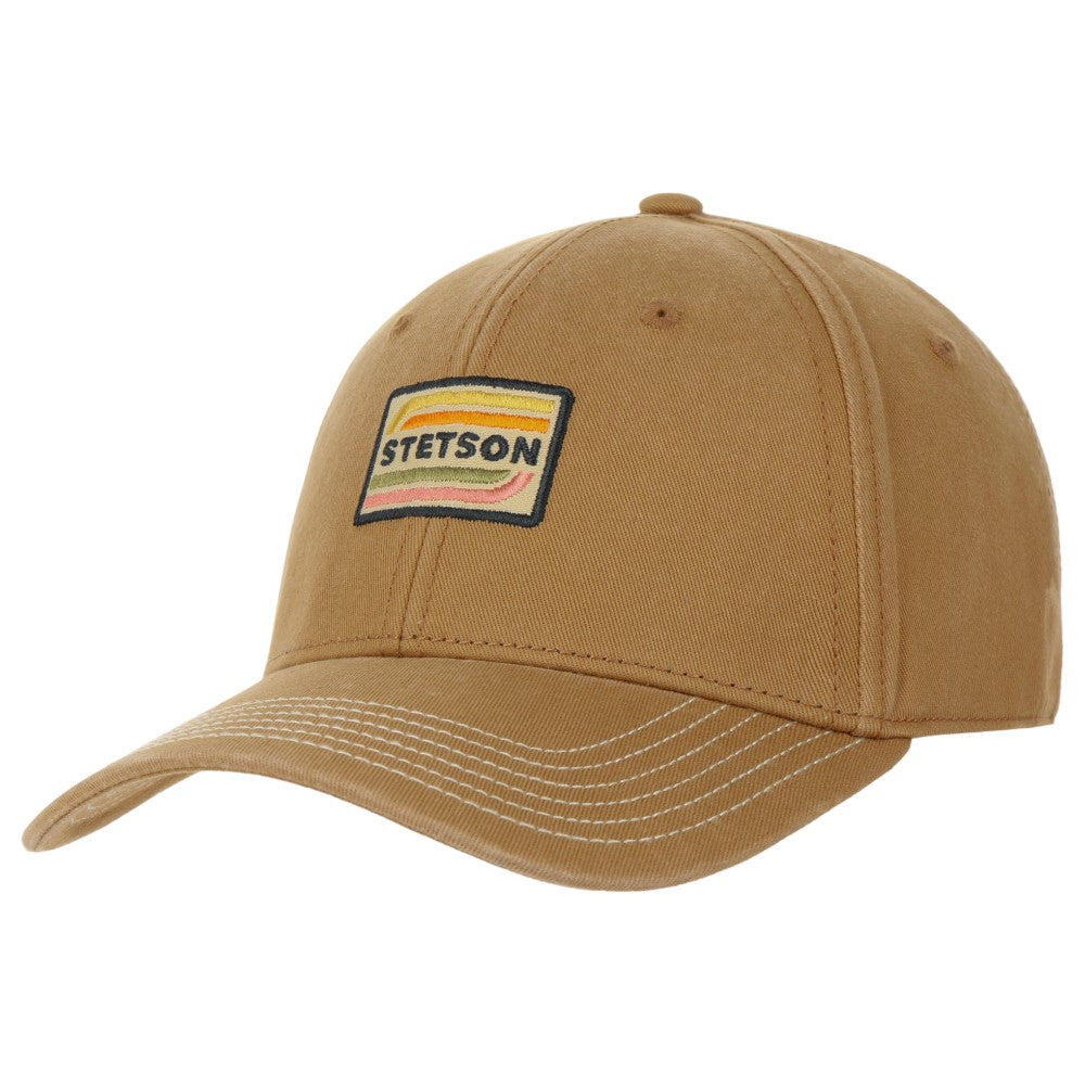 Stetson Baseball Cap Chino Twill Earth Brown - Baseball Cap fra Stetson hos The Prince Webshop