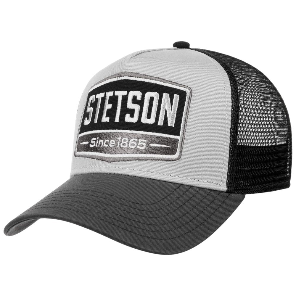 Stetson Trucker Cap Gasoline Grey/Black - Baseball Cap fra Stetson hos The Prince Webshop