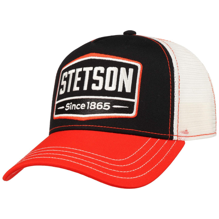 Stetson Trucker Cap Gasoline Red/Black - Baseball Cap fra Stetson hos The Prince Webshop
