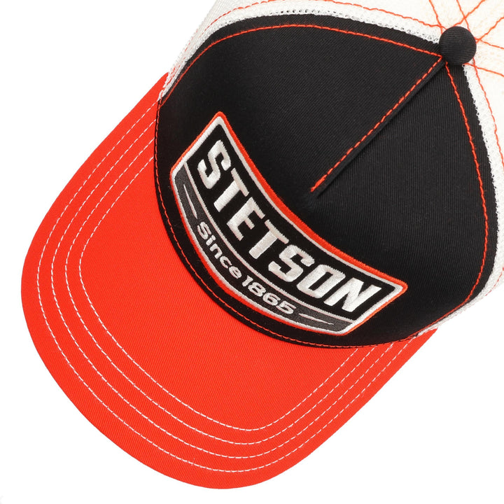 Stetson Trucker Cap Gasoline Red/Black - Baseball Cap fra Stetson hos The Prince Webshop