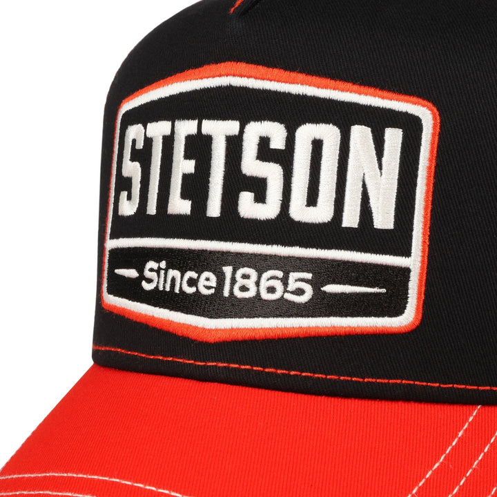 Stetson Trucker Cap Gasoline Red/Black - Baseball Cap fra Stetson hos The Prince Webshop