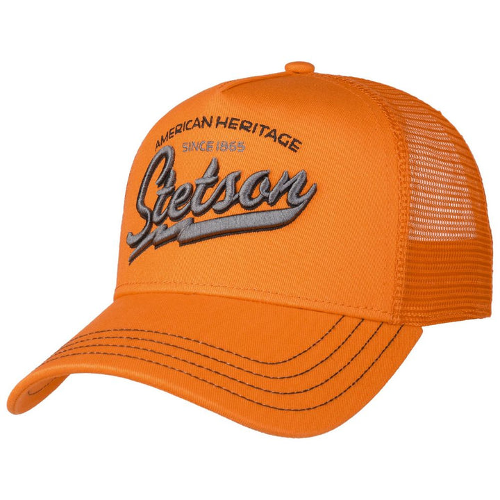 Stetson Trucker Cap American Heritage Classic Orange - Baseball Cap from Stetson at The Prince Webshop