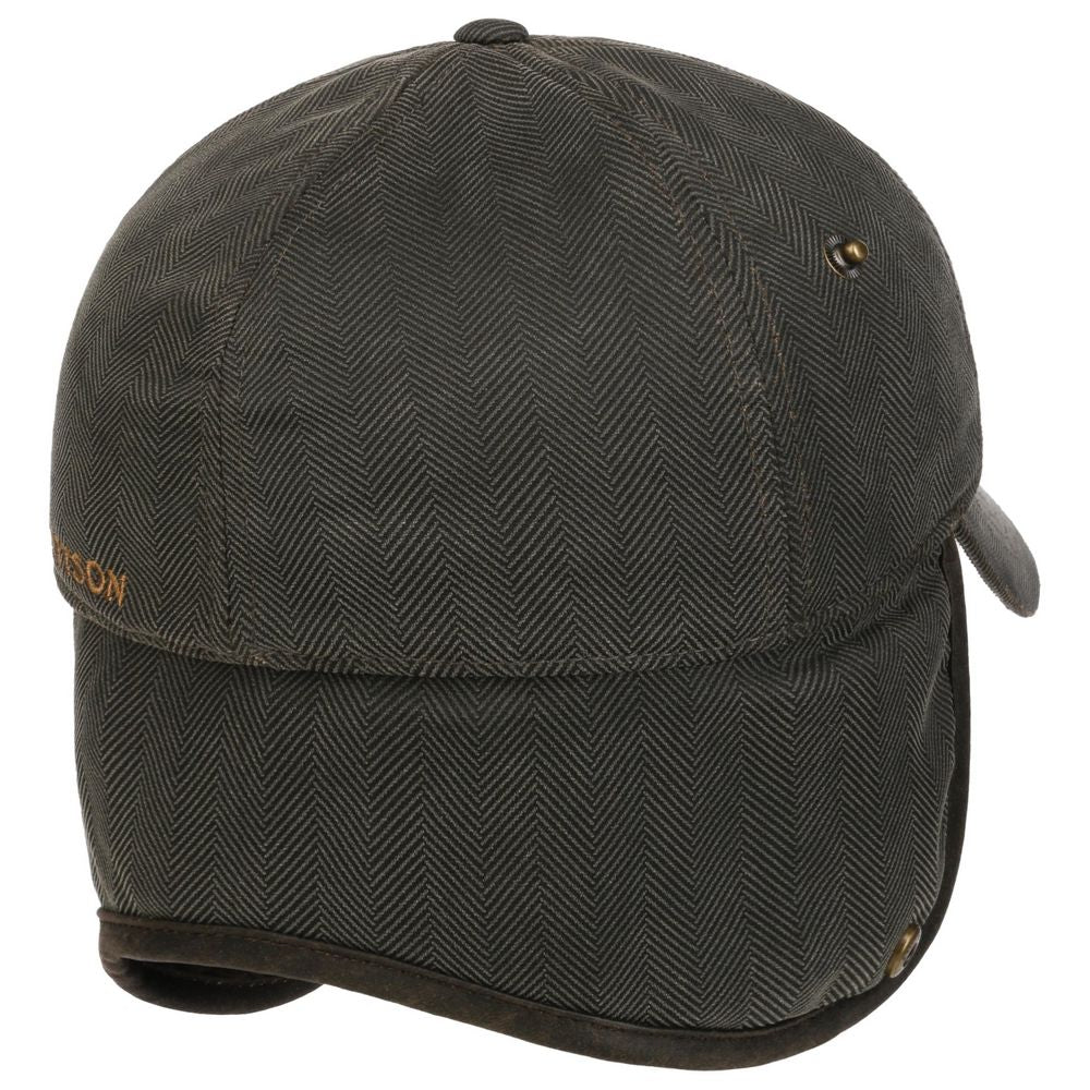 Stetson Herringbone EL Baseball Cap w/Earflaps - Baseball Cap from Stetson at The Prince Webshop
