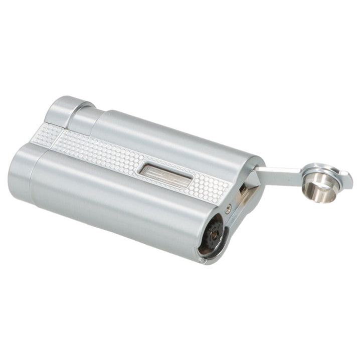 Winjet Carlton 3XJet Cigar Lighter Silver with Drill - Lighter from Winjet at The Prince Webshop