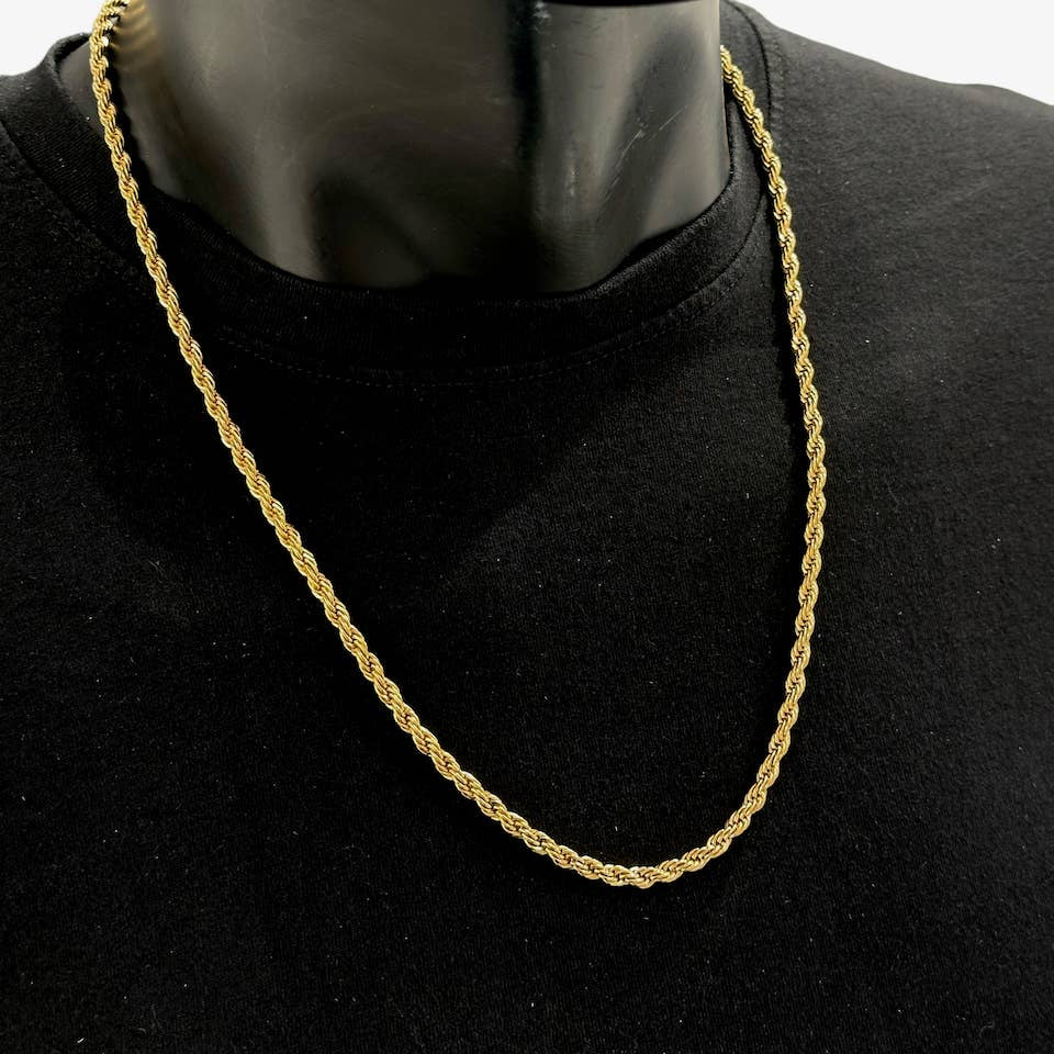 JETT halskæde 50 cm i rustfrit stål - Guld - Halskæde fra BYREN | ÉLINE L'ATELIER hos The Prince Webshop