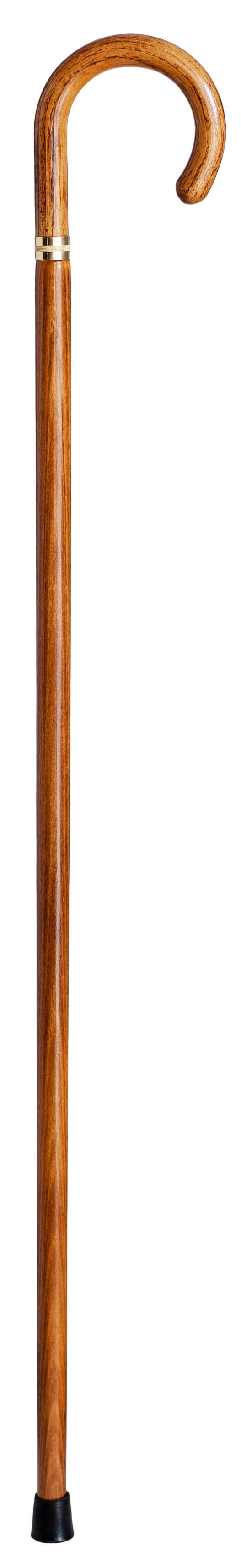 Walking stick in beech wood with decoration and rubber grip. - Spade sticks from Segorbina BASTONES at The Prince Webshop