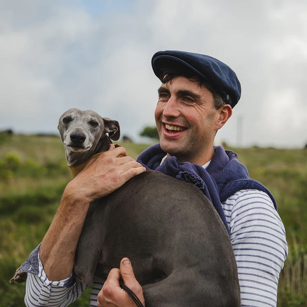 Jaxon & James Cotton Flat Cap - Navy - Flat Cap from Jaxon & James at The Prince Webshop
