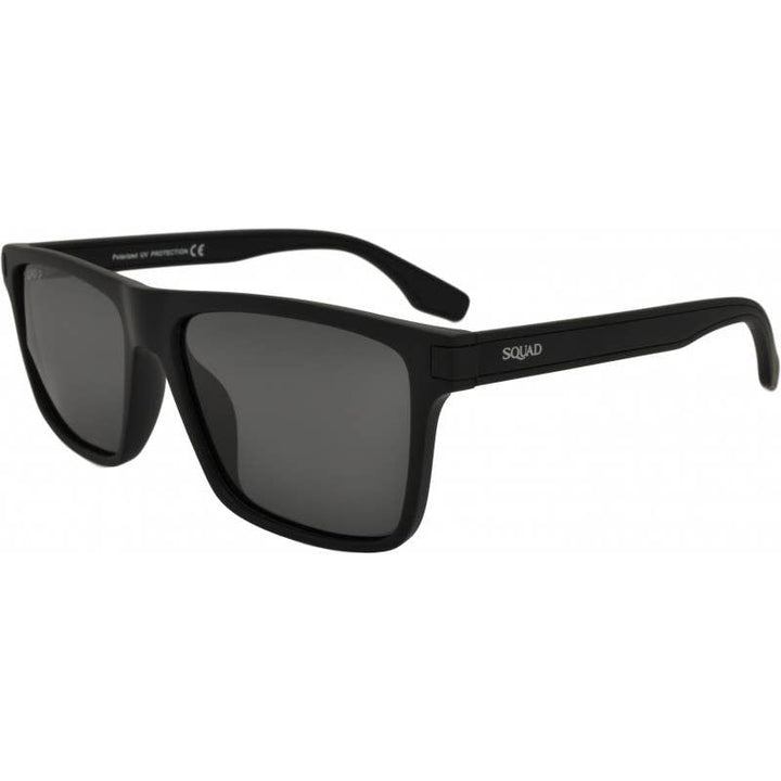 Squad Classic Square UV400 Polarized Sunglasses - Black - Sunglasses from Squad Eyewear at The Prince Webshop