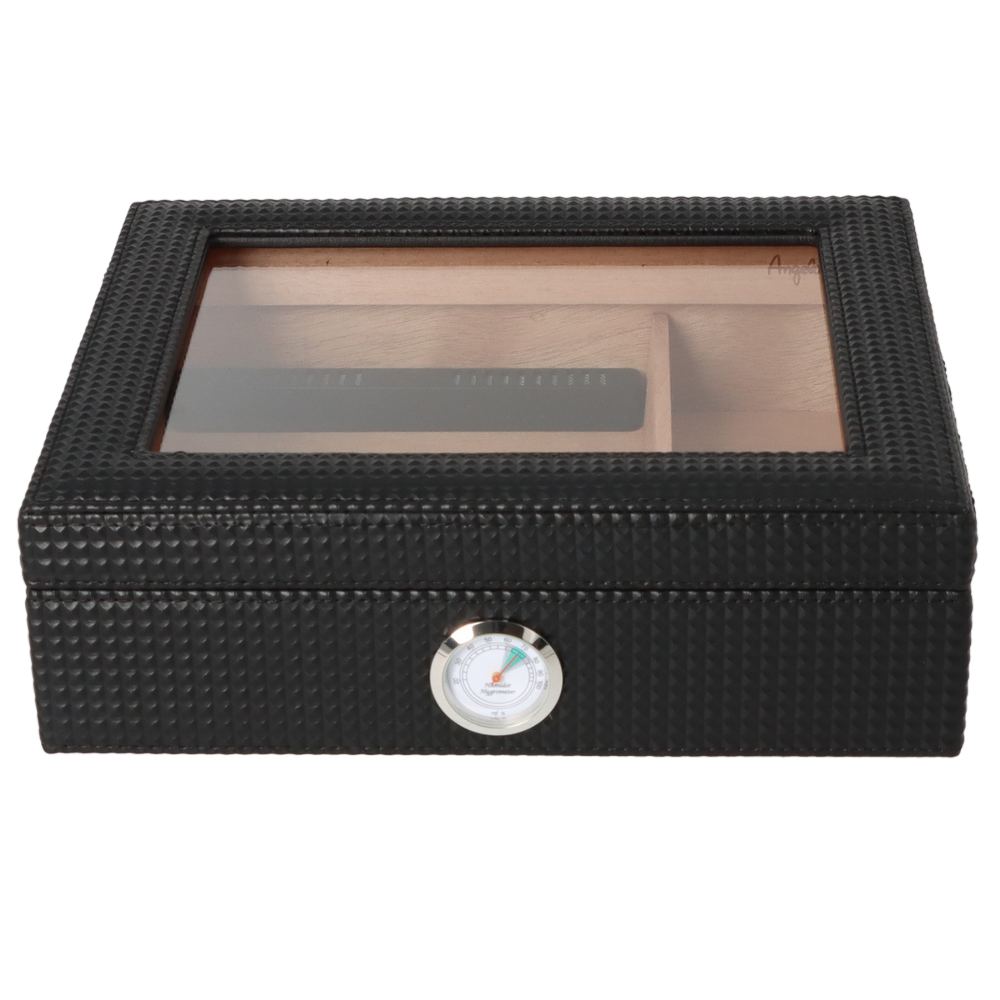 Angelo Cigar Humidor PU Diamond - Cigar Humidor fra Angelo hos The Prince Webshop