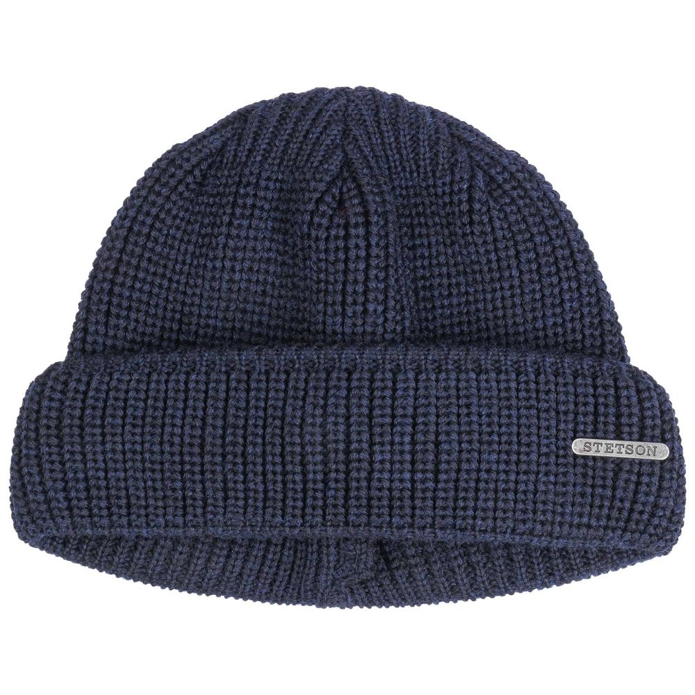 Stetson Docker Style Beanie Beanie Navy Merino Wool - Beanie from Stetson at The Prince Webshop