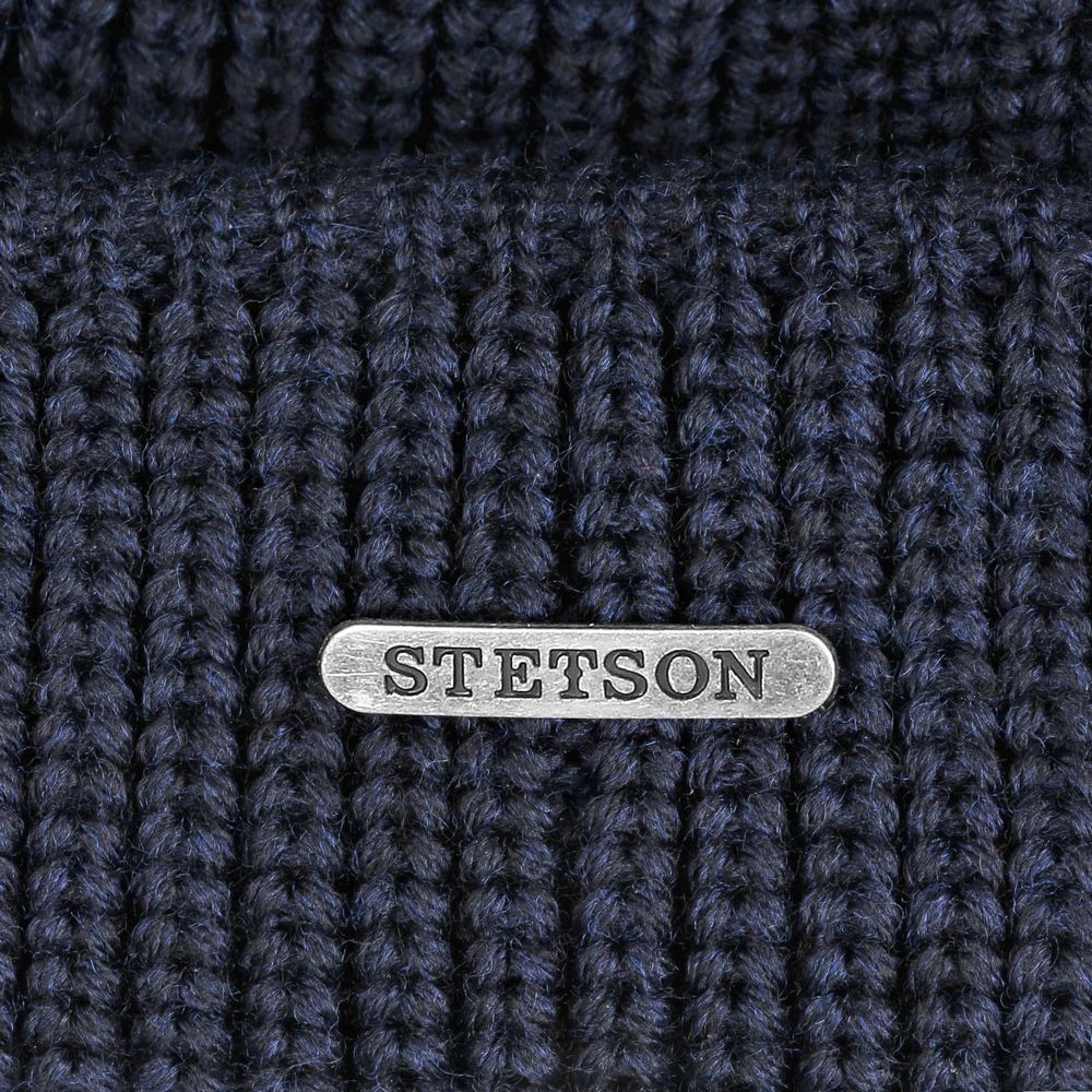 Stetson Docker Style Beanie Beanie Navy Merino Wool - Beanie from Stetson at The Prince Webshop