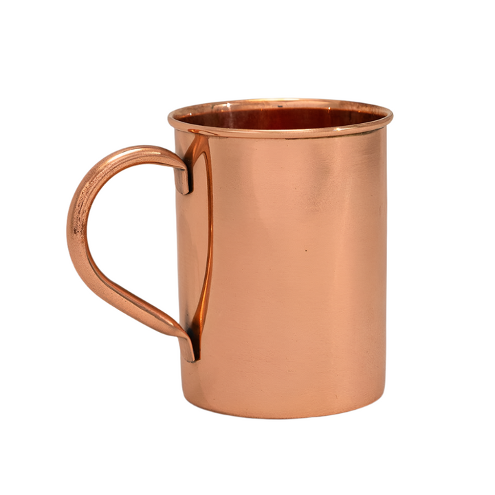 Mule Copper mug with brass handle, smooth - 400 ml - Mule Mugs from Ayurveda Specialist B.V. at The Prince Webshop