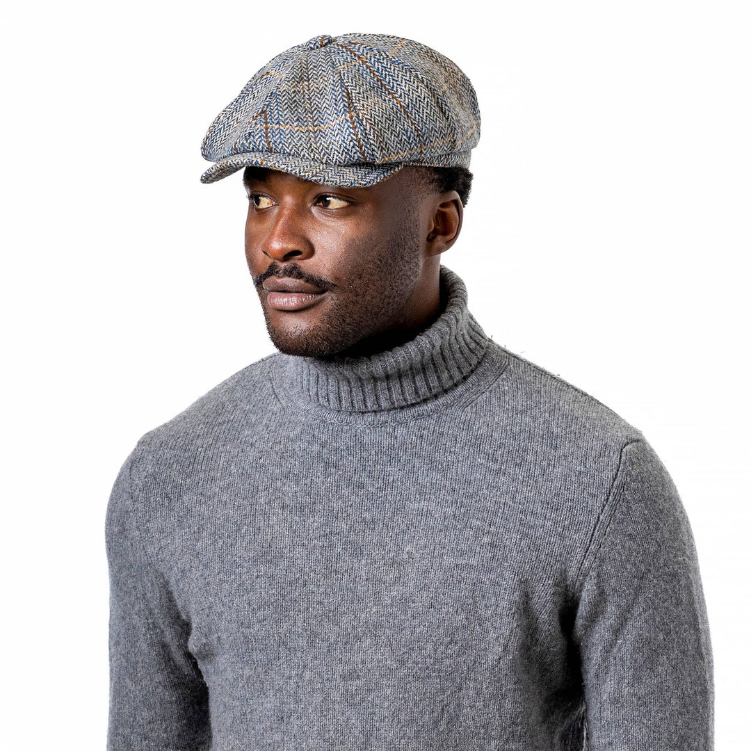 Heritage Tradition Carlyle Tweed Newsboy Cap Herringbone - Flat Cap from Heritage Traditions at The Prince Webshop