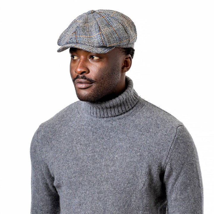 Heritage Tradition Carlyle Tweed Newsboy Cap Herringbone - Flat Cap from Heritage Traditions at The Prince Webshop