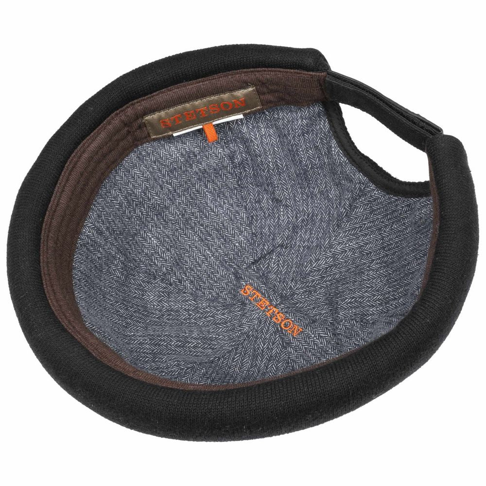 Stetson Sort Docker Cap/Hue i Strikket Bomuld - Docker Cap fra Stetson hos The Prince Webshop