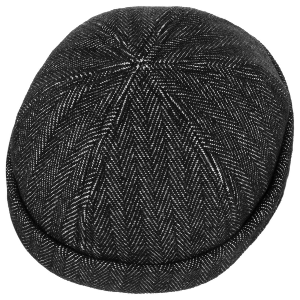 Hammaburg Herringbone Docker Hue i Uld - Docker Cap fra Hammaburg hos The Prince Webshop