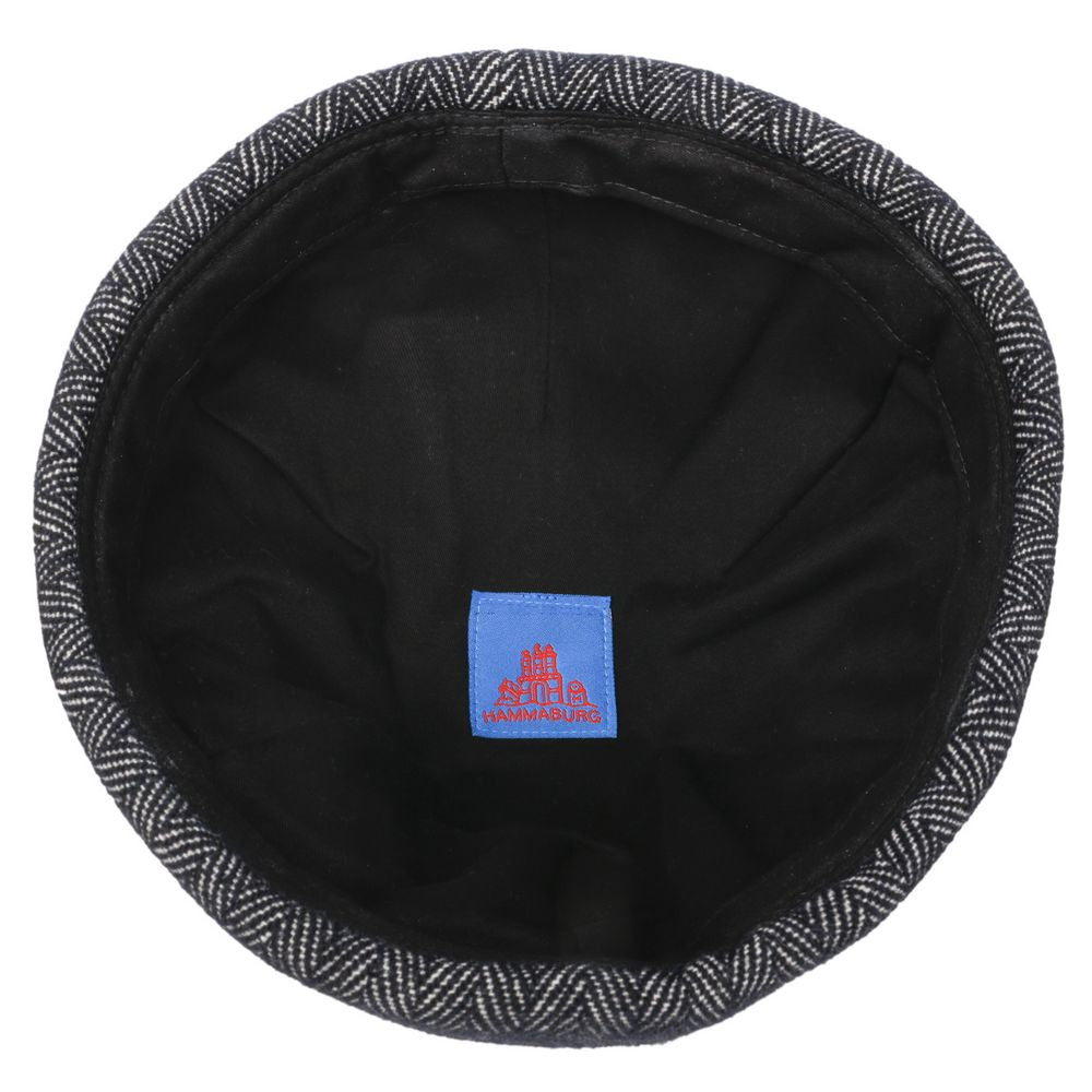 Hammaburg Herringbone Docker Hue i Uld - Docker Cap fra Hammaburg hos The Prince Webshop