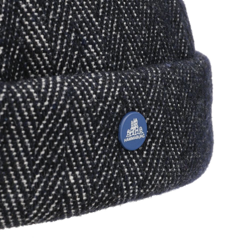 Hammaburg Herringbone Docker Hue i Uld - Docker Cap fra Hammaburg hos The Prince Webshop