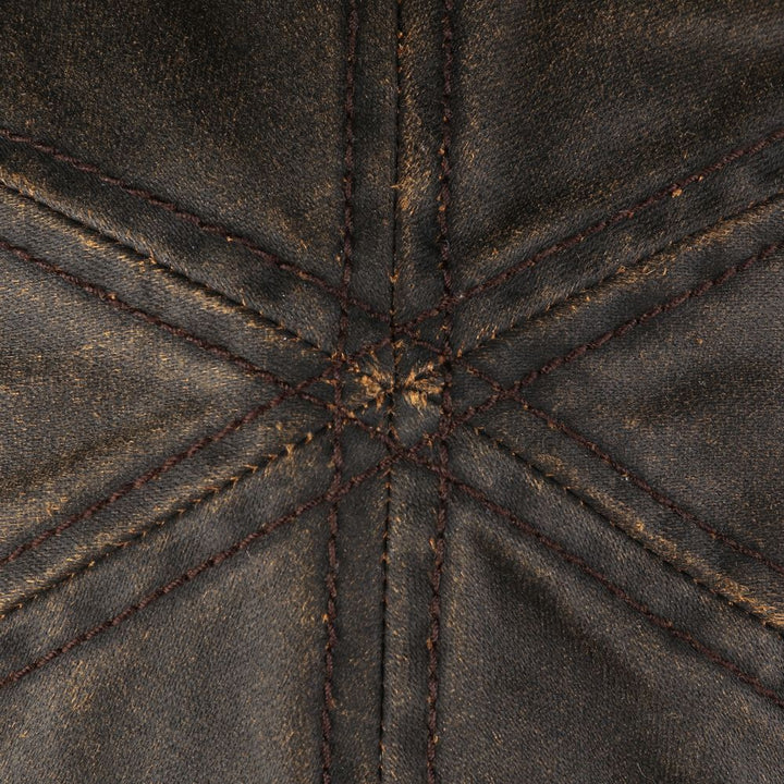 Stetson Docker Cap CO/PES Brunt Oilskin Look - Docker Cap fra Stetson hos The Prince Webshop