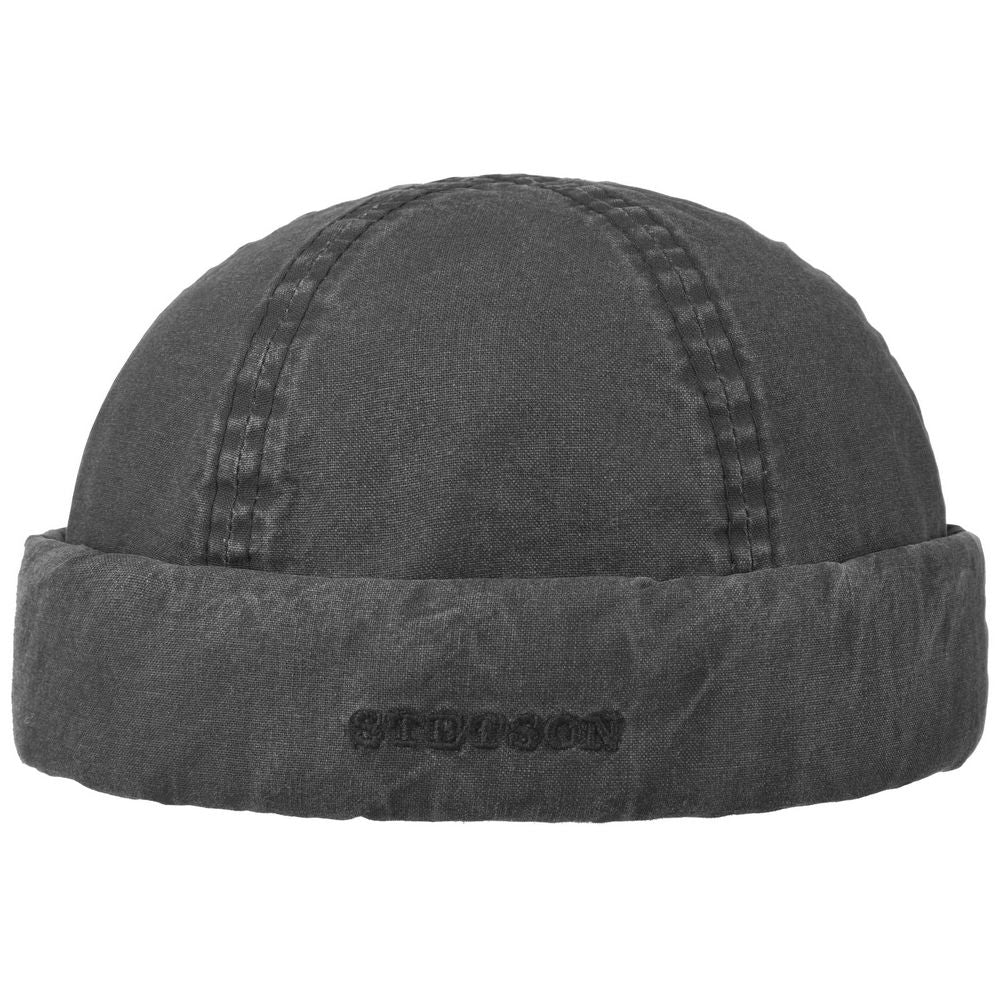 Stetson Superlight Organic Cotton Docker Hue - Sort - Docker Cap fra Stetson hos The Prince Webshop