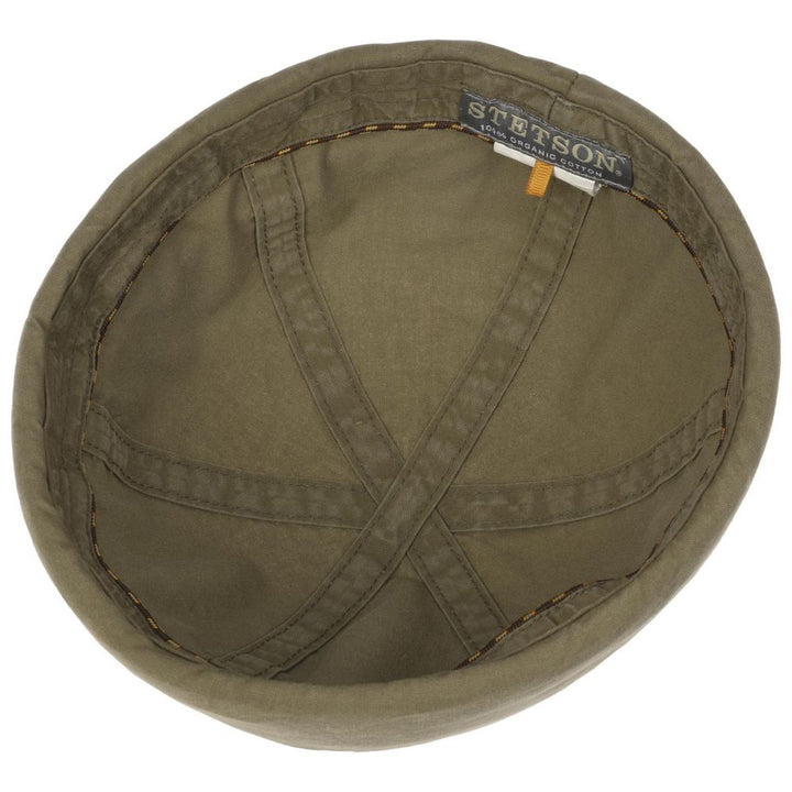 Stetson Superlight Organic Cotton Docker Hue - Khaki - Docker Cap fra Stetson hos The Prince Webshop