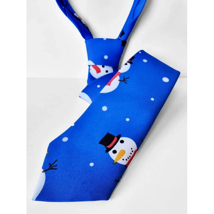 Snazzy Santa Christmas Tie - Blue Snowmen - Tie from Snazzy Santa at The Prince Webshop