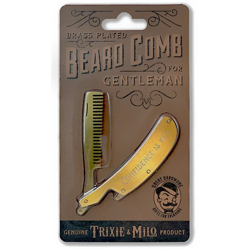 Trixie & Milo - Folding Beard & Mustache Comb - Comb from Trixie & Milo at The Prince Webshop