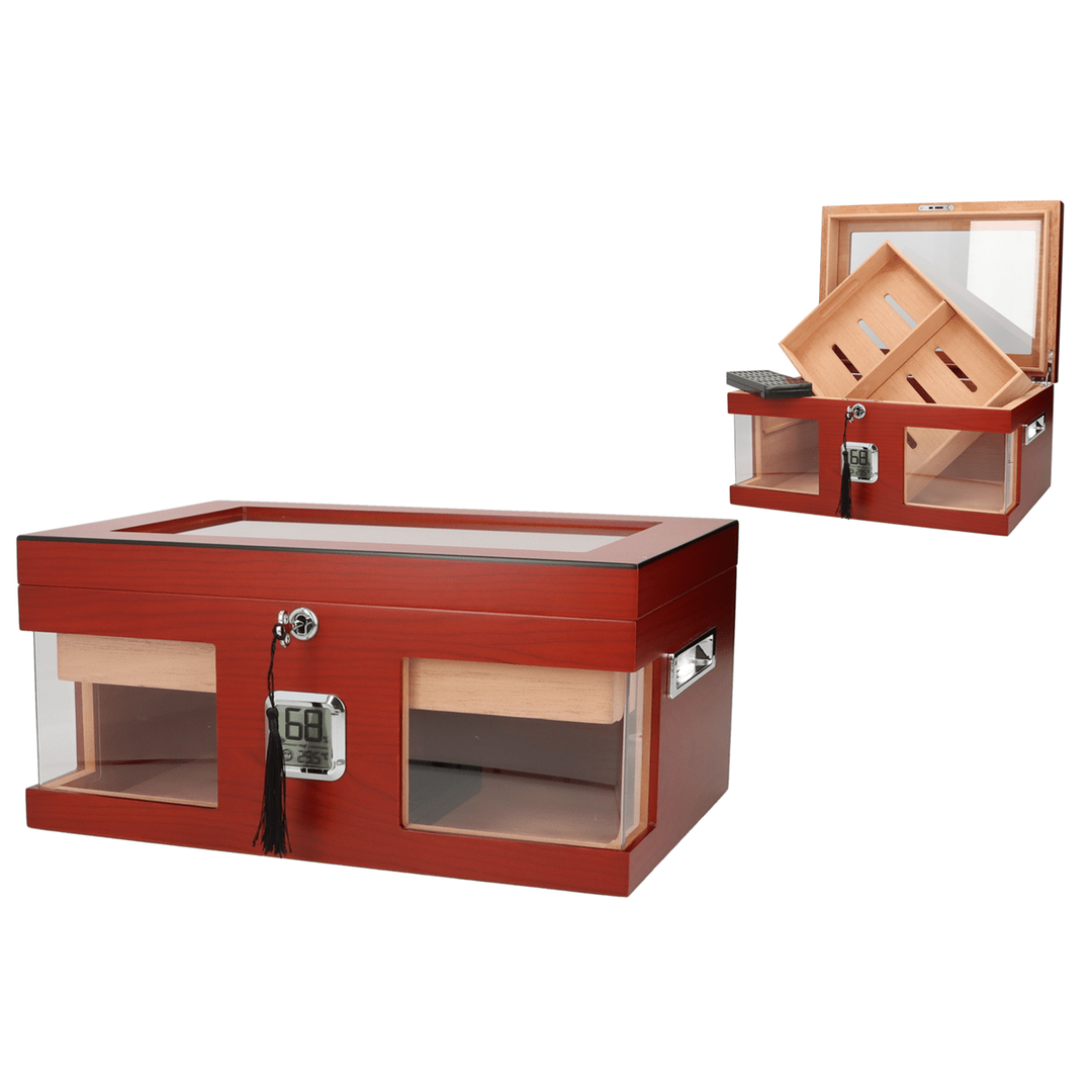 Angelo 100 Cigar Humidor med Vindue - Cigar Humidor fra Angelo hos The Prince Webshop