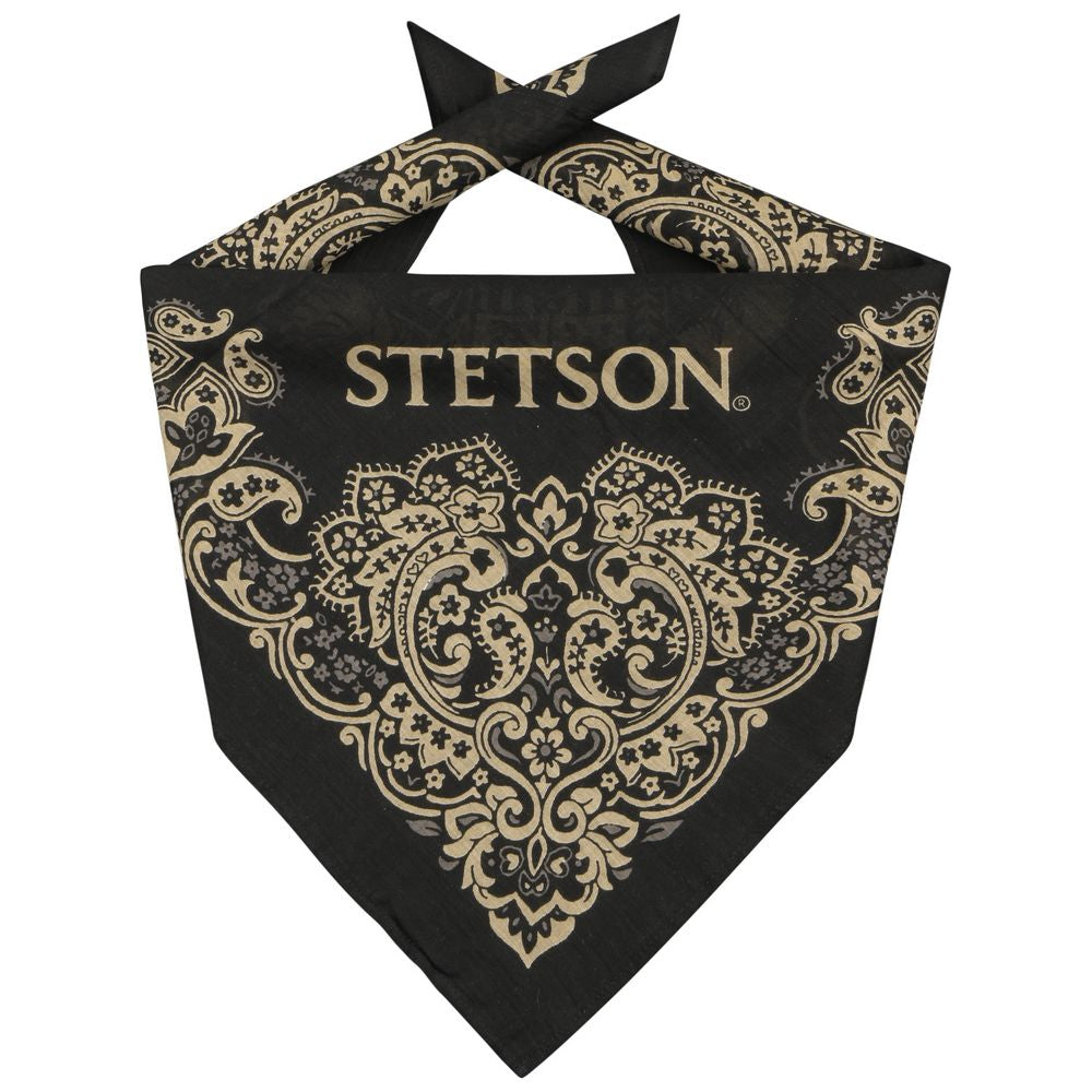 STETSON bandana - 100% Bomuld - Black - Bandana fra Stetson hos The Prince Webshop