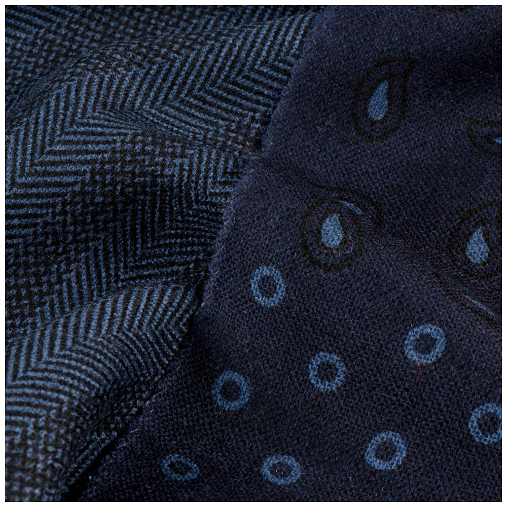 Stetson Scarf Wool Herringbone Patch