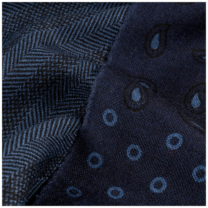 Stetson Scarf Wool Herringbone Patch