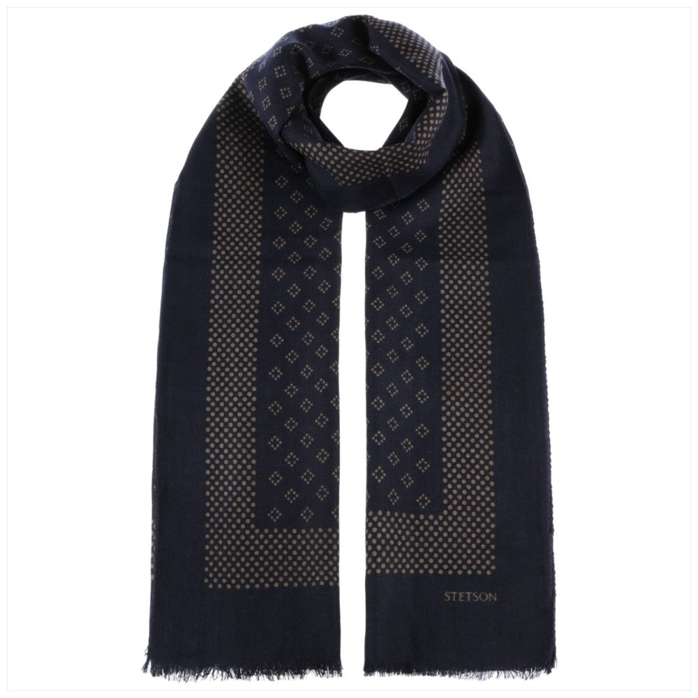 Stetson Scarf Wool Classic Navy