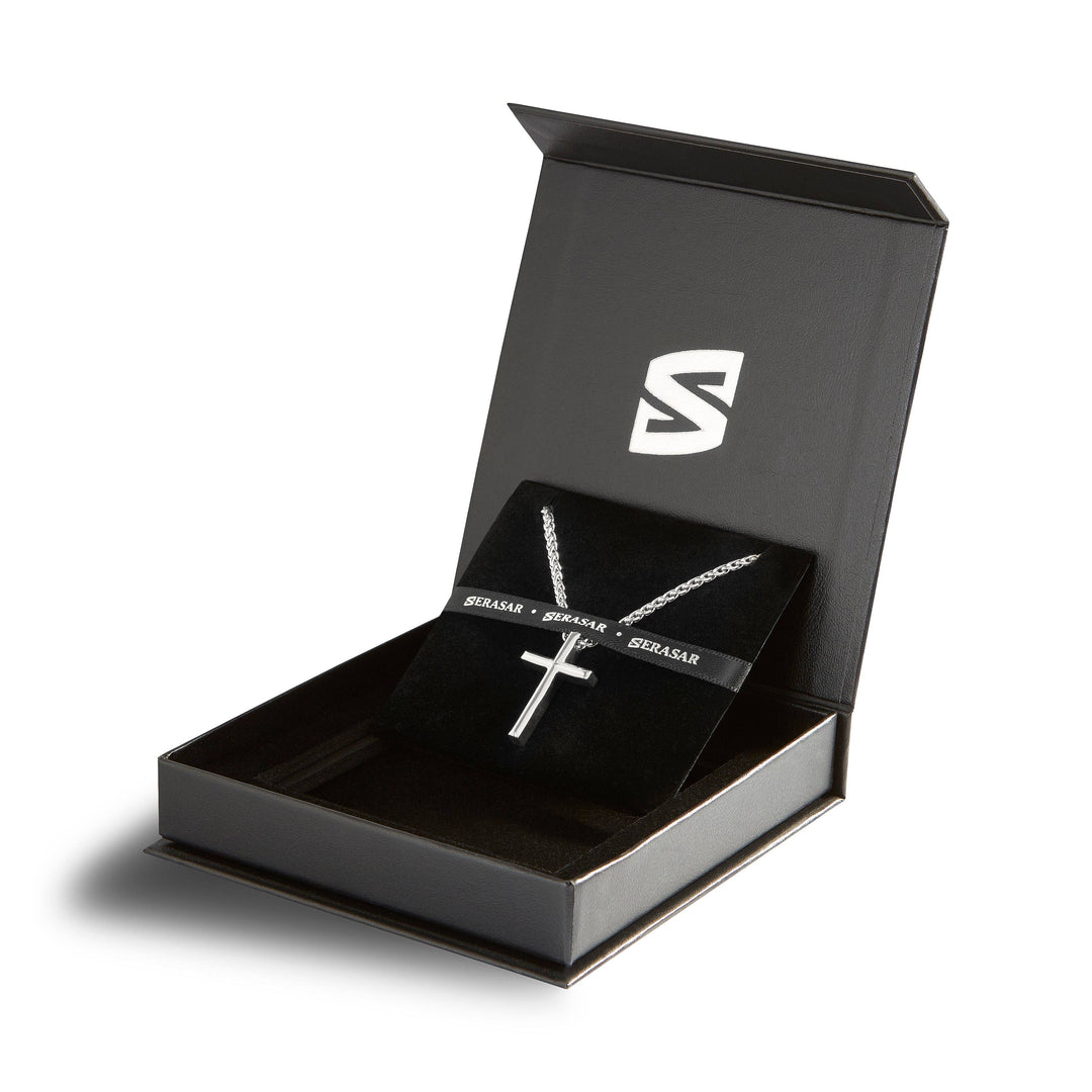Trust Halskæde med Kors Vedhæng i Rustfrit Stål - 3 farver - Halskæde fra SERASAR hos The Prince Webshop