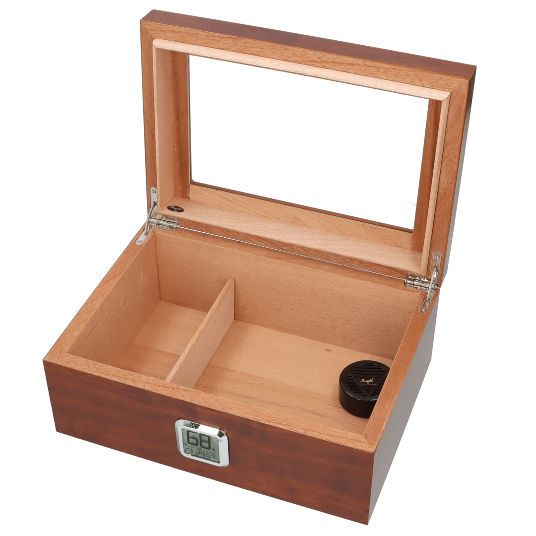 Angelo 50-75 Cigar Humidor med Glaslåg - Cigar Humidor fra Angelo hos The Prince Webshop