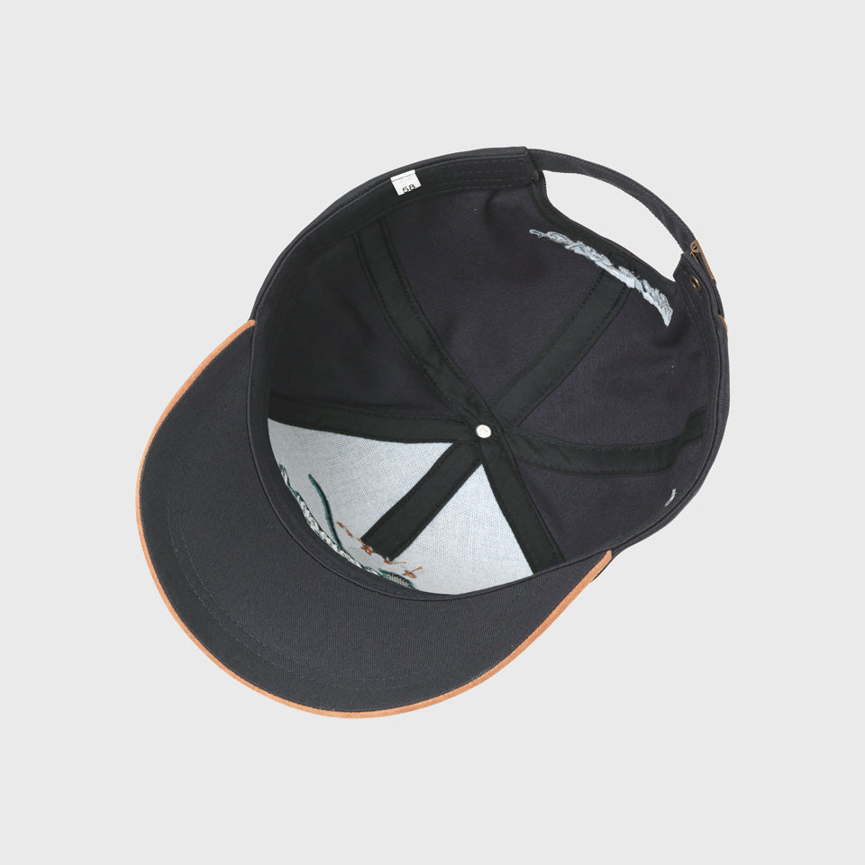 MJM Untamed Angler Organic Cotton Navy Baseball Cap - Baseball Cap from MJM Hats at The Prince Webshop