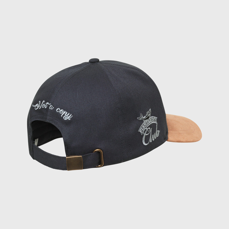 MJM Untamed Angler Organic Cotton Navy Baseball Cap - Baseball Cap from MJM Hats at The Prince Webshop