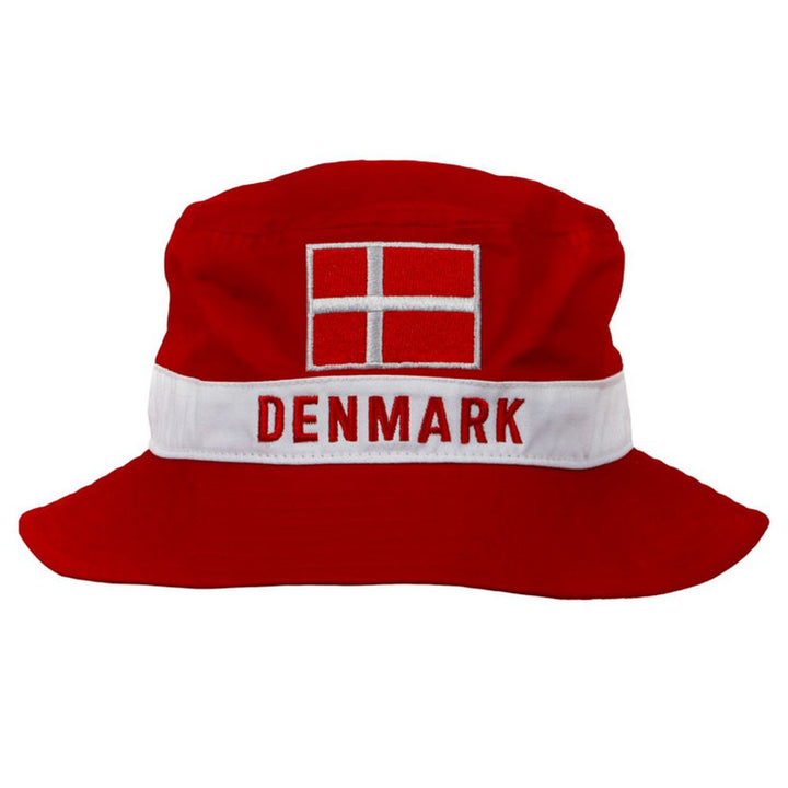 Denmark Bucket Hat - RED WHITE - Bucket Hat from Memories of Denmark at The Prince Webshop