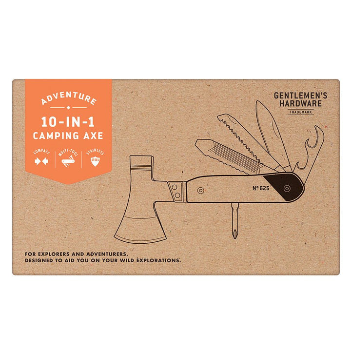 10-i-1 Smart Campingøkse & Multiværktøj - Lommeværktøj fra Gentlemen's Hardware hos The Prince Webshop