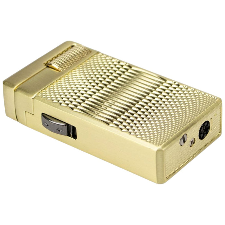 Jean Claude "Jerome" Dual Flame Flint Lighter Gold