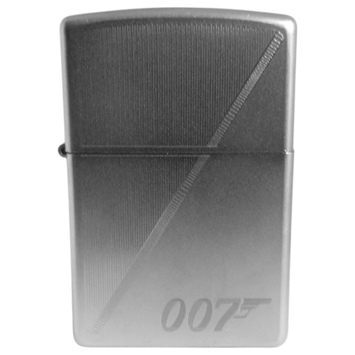 Zippo Lighter James Bond 007 Diagonal Silver Satin - Zippo Lighter from Zippo at The Prince Webshop