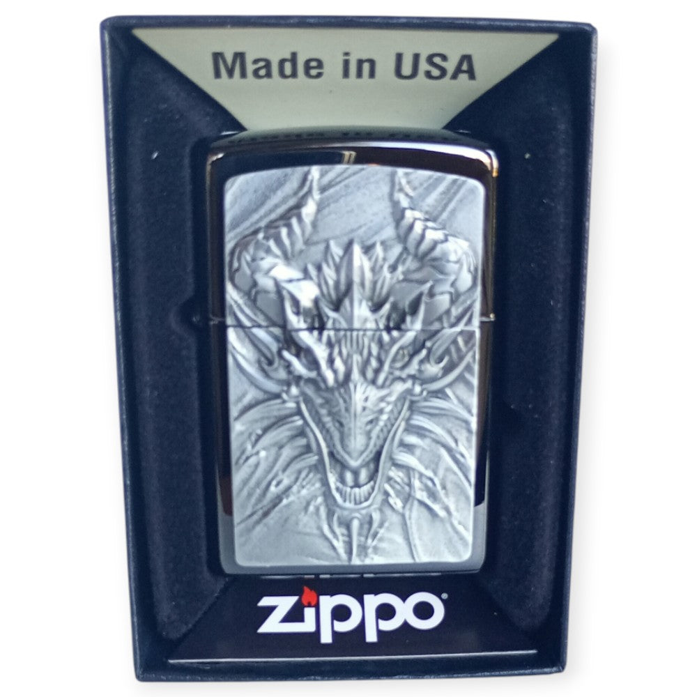 Zippo 2007663 Metal Dragon Lighter - Zippo Lighter fra Zippo hos The Prince Webshop