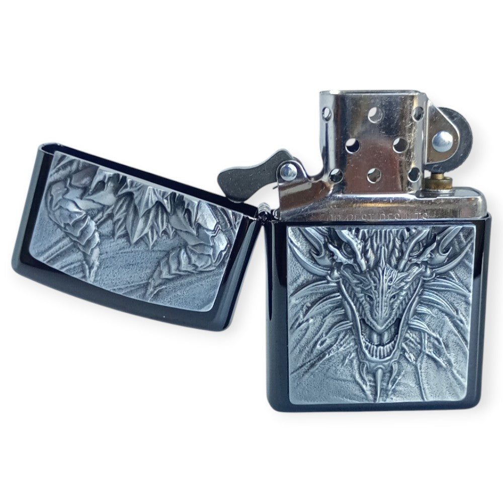 Zippo 2007663 Metal Dragon Lighter - Zippo Lighter fra Zippo hos The Prince Webshop