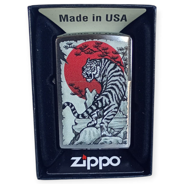 Zippo 60004590 Japan Tiger Lighter - Zippo Lighter fra Zippo hos The Prince Webshop