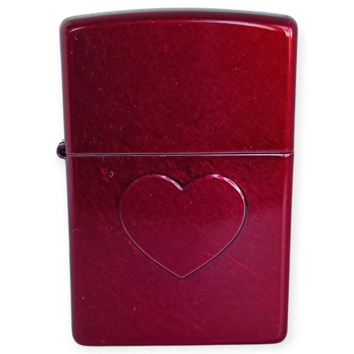 Zippo 60007423 Stamped Heart Design - Zippo Lighter fra Zippo hos The Prince Webshop