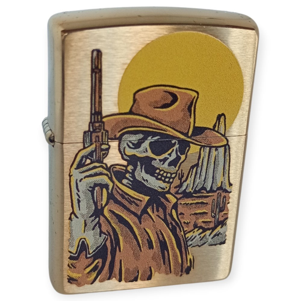 Zippo 60006579 Wild West Skeleton Lighter - Zippo Lighter fra Zippo hos The Prince Webshop
